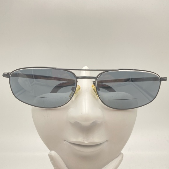 Vintage Bill Blass Black Aviator Sunglasses Frames - Picture 1 of 6